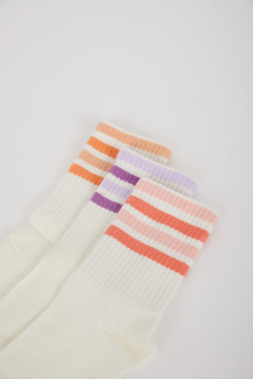 GIRLS & TEENS Karma Girl 3 Piece Cotton Long Socks