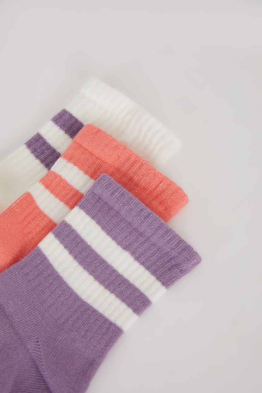 GIRLS & TEENS Karma Girl 3 Piece Cotton Long Socks