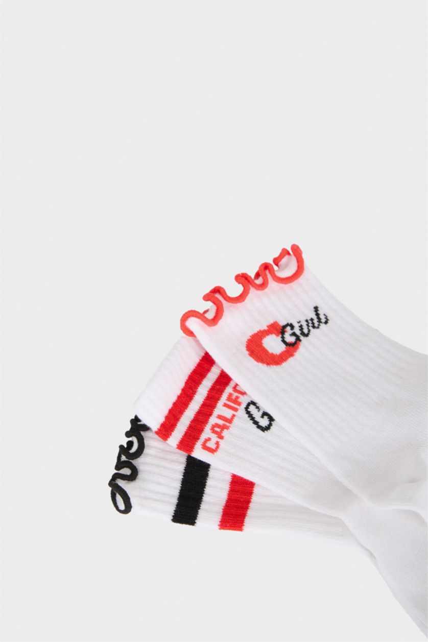 GIRLS & TEENS MIXED Girl 3 Piece Cotton Long Socks