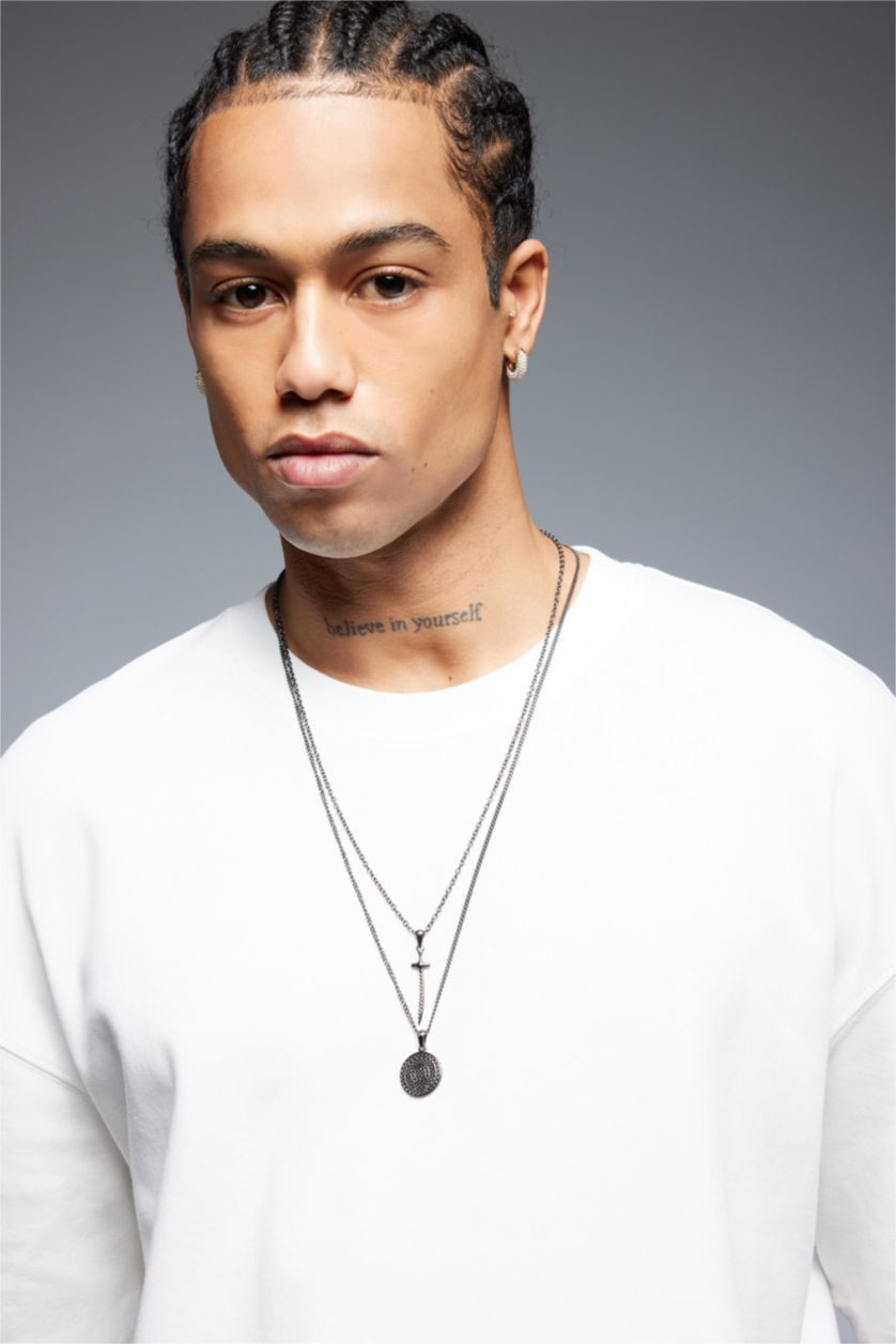 رجالي أسود سلسله رجالي من ِAtolye x Defacto - قطعتين