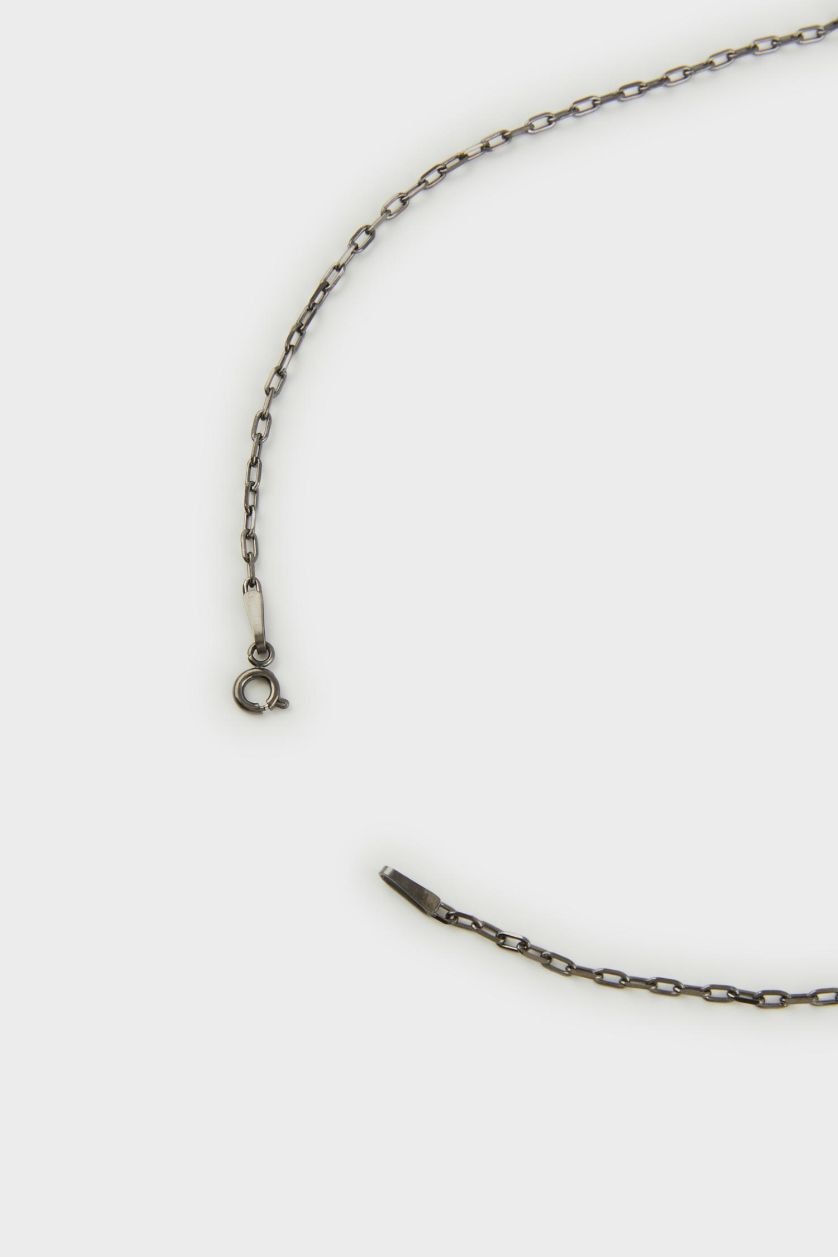 Erkek Siyah Atolyewolf x Defacto Erkek Yıldırım Figürlü Zincir Kolye