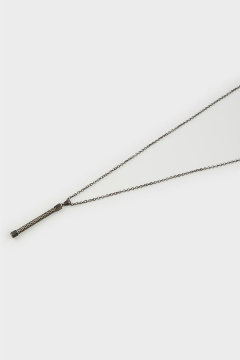 MAN Black Atolyewolf x Defacto Man Chain 2 Piece Necklace