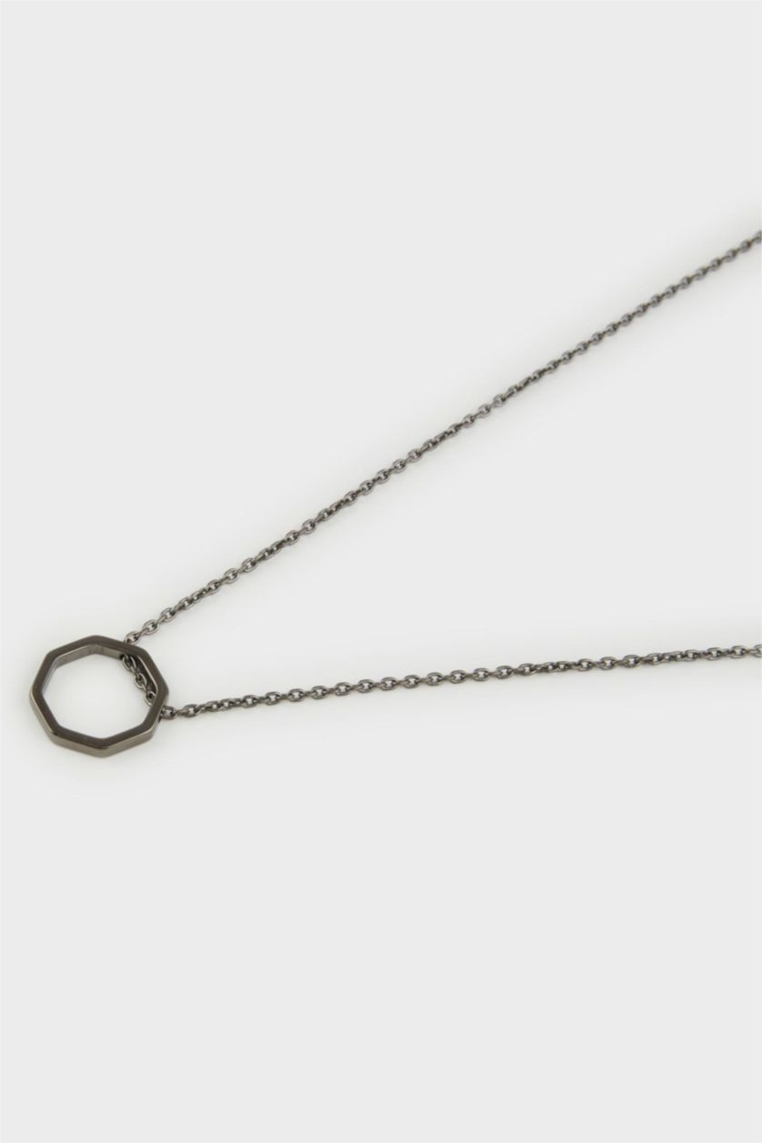 MAN Black Atolyewolf x Defacto Man Chain 2 Piece Necklace