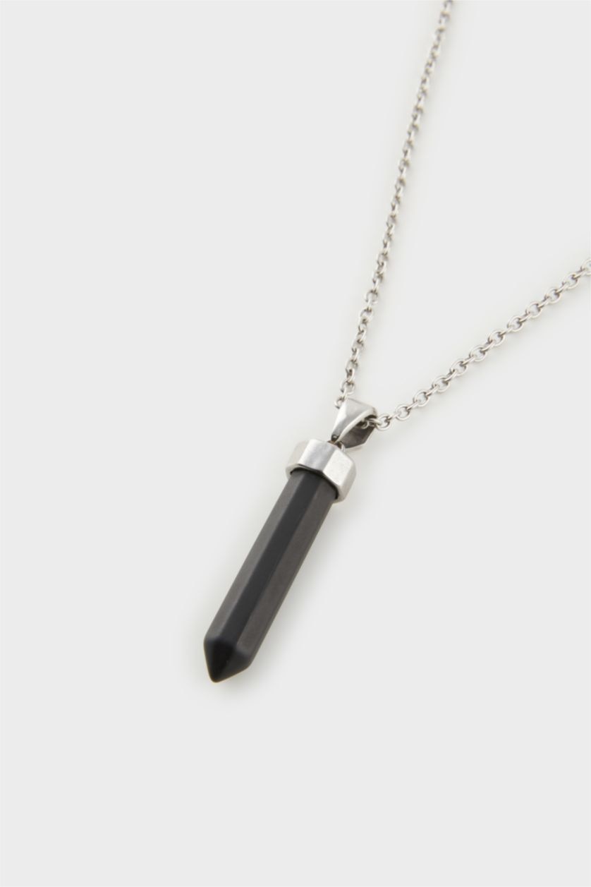 Man Black Atolyewolf x Defacto Man Chain 2 Piece Necklace