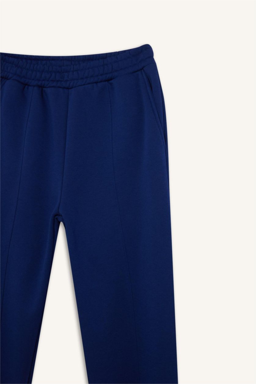 WOMAN Sax Basic Elastic Waist Leg Thick Jogger Sweatpants