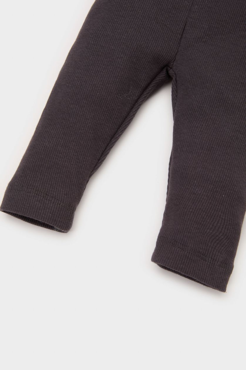 Erkek Bebek Antrasit Basic Düz Fitilli Kaşkorse Alt Erkek Bebek