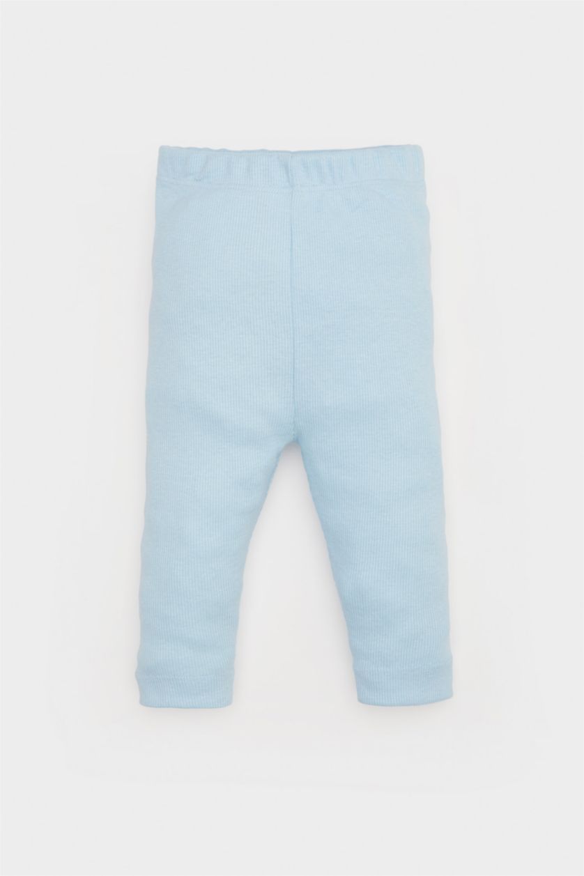 Erkek Bebek Mavi Basic Düz Fitilli Kaşkorse Alt Erkek Bebek