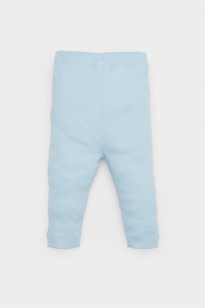 Erkek Bebek Mavi Basic Düz Fitilli Kaşkorse Alt Erkek Bebek