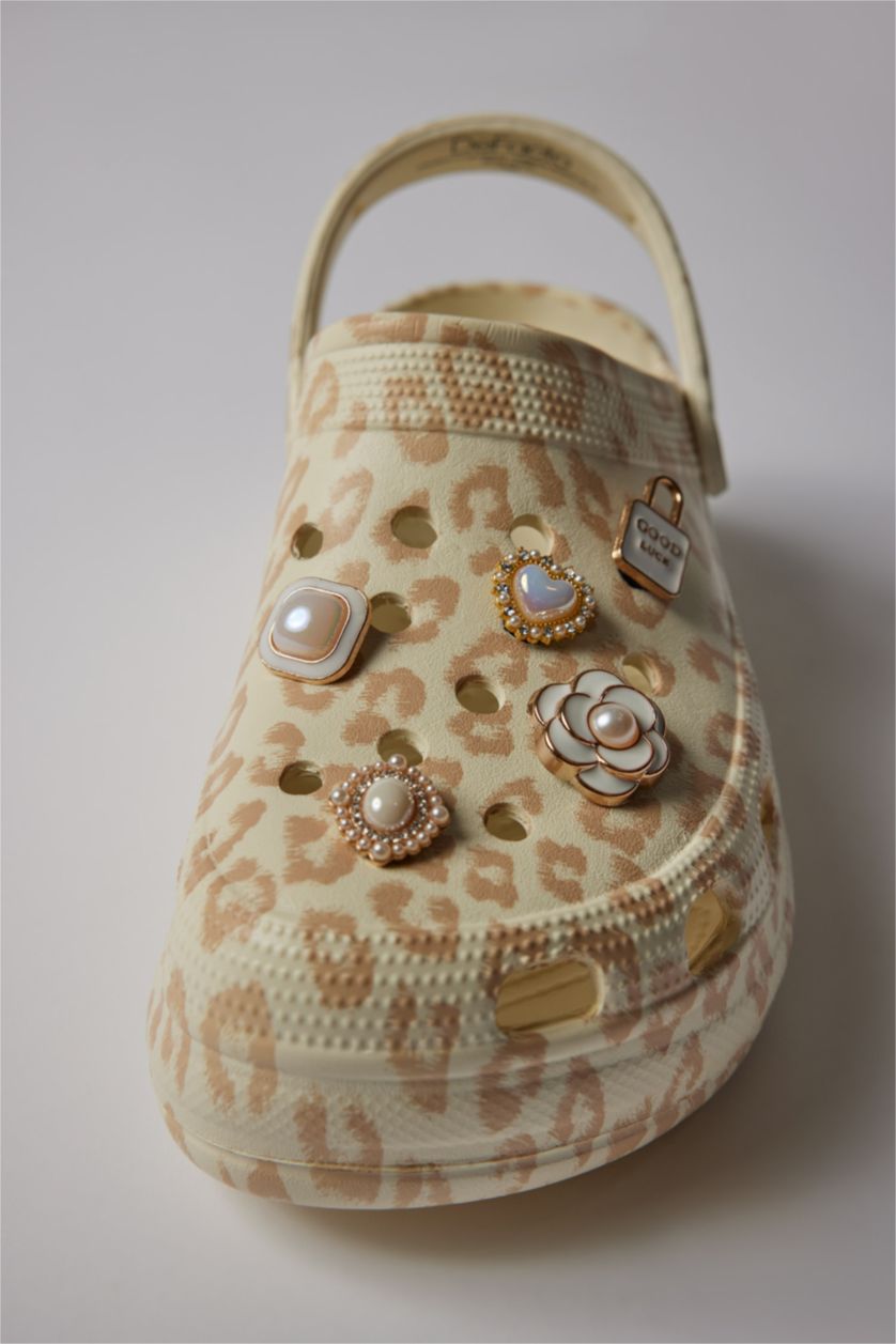 Kadın Karma Kadın 5'li Gold Terlik Süsü