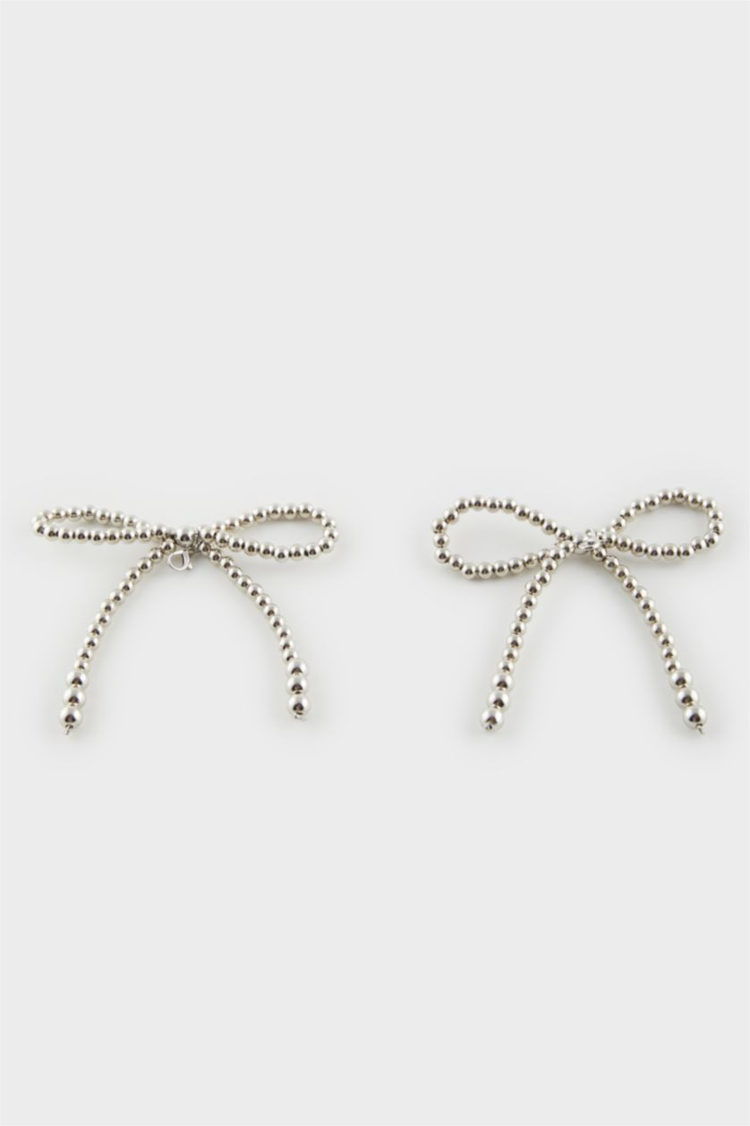 Kadın Gümüş Kadın Silver Kurdele Terlik Süsü