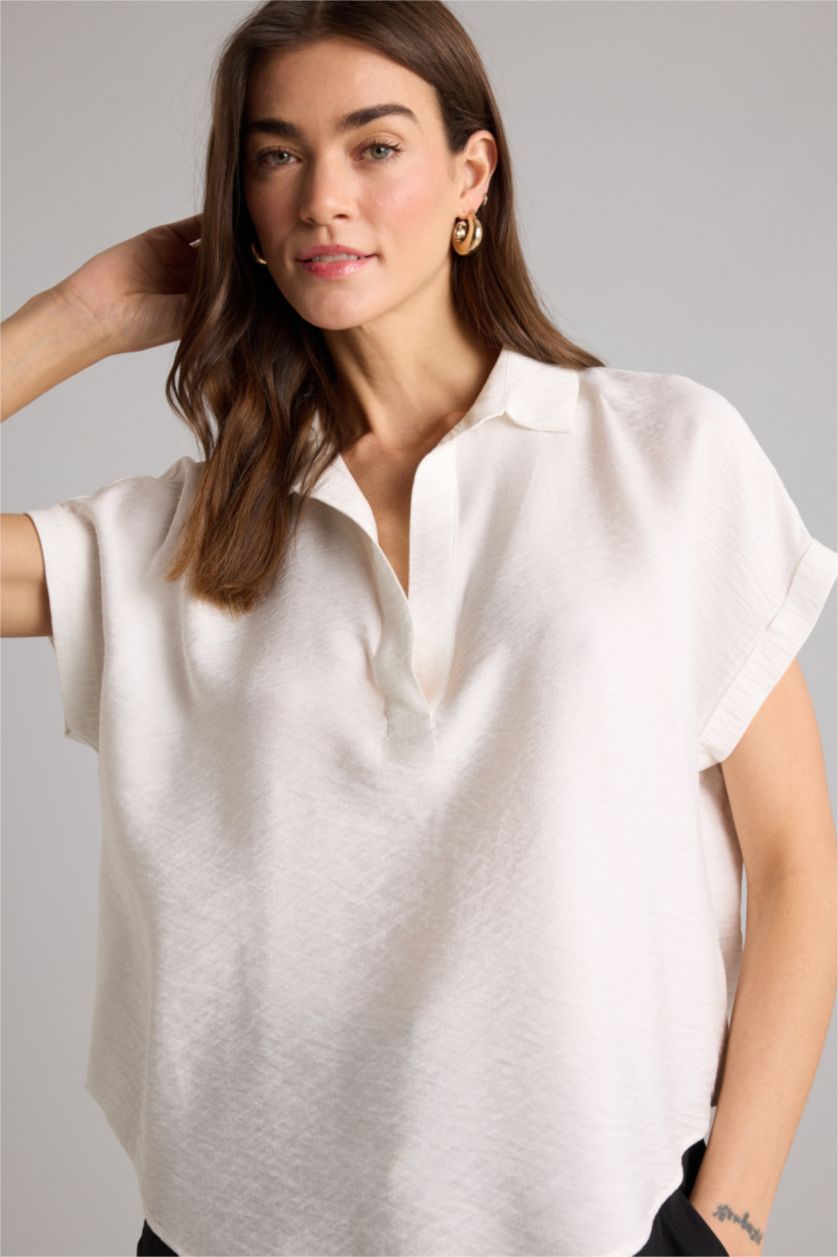 Женщины Белый Regular Fit