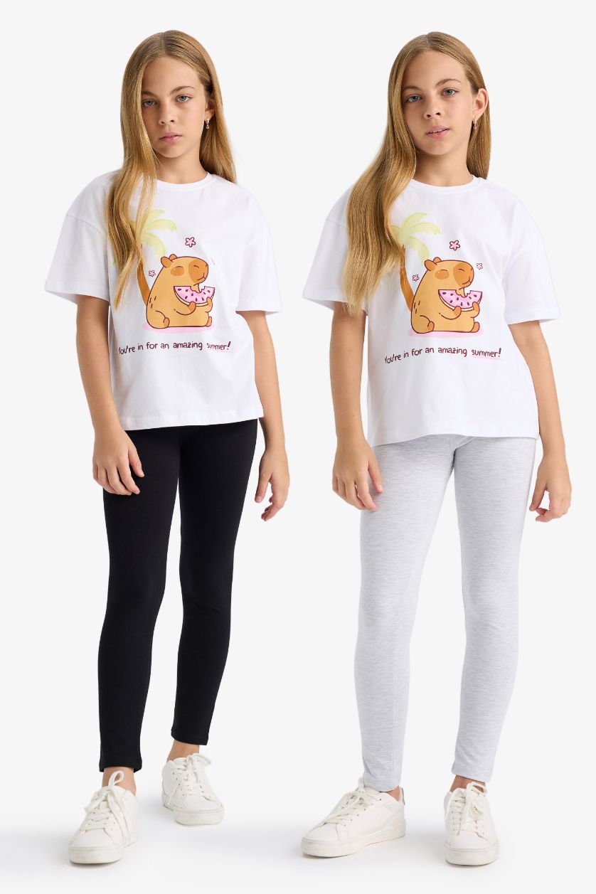 GIRLS & TEENS Black Girl 2 piece Leggings