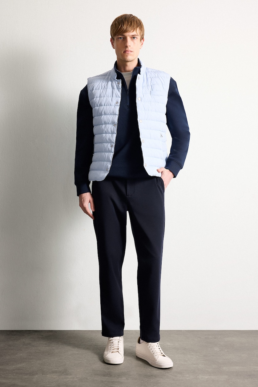 Men Light Blue Vest