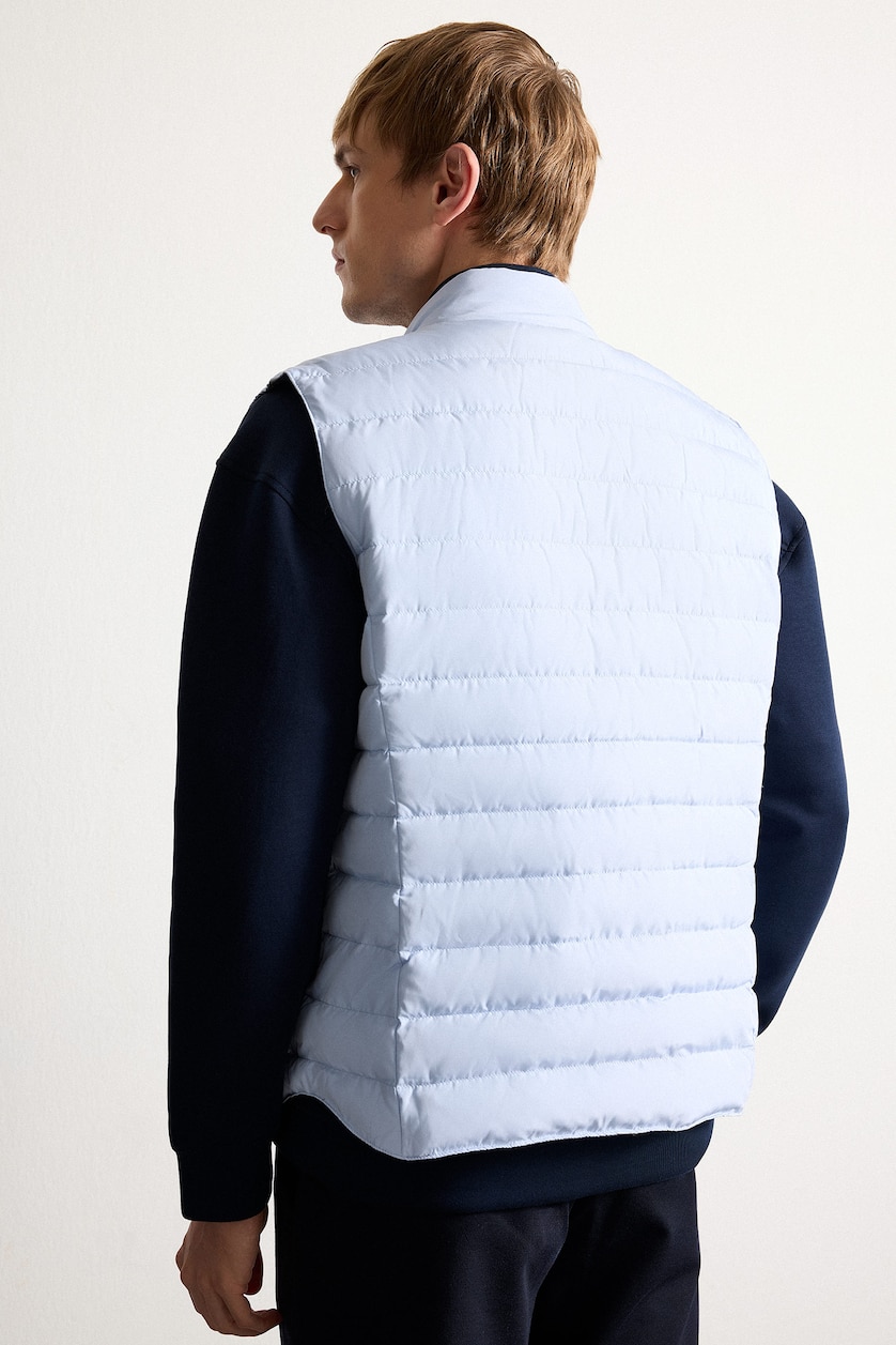 Men Light Blue Vest
