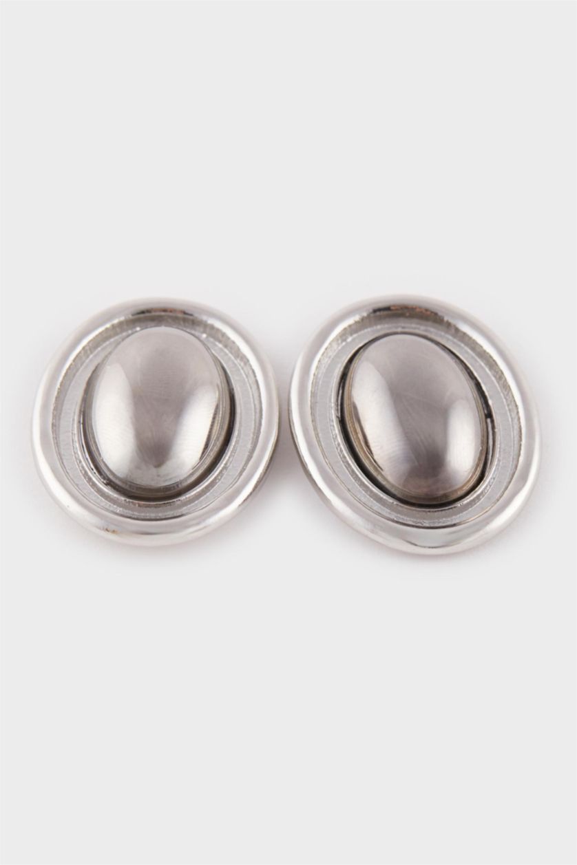 WOMAN GOLD Woman Silver Big Earrings