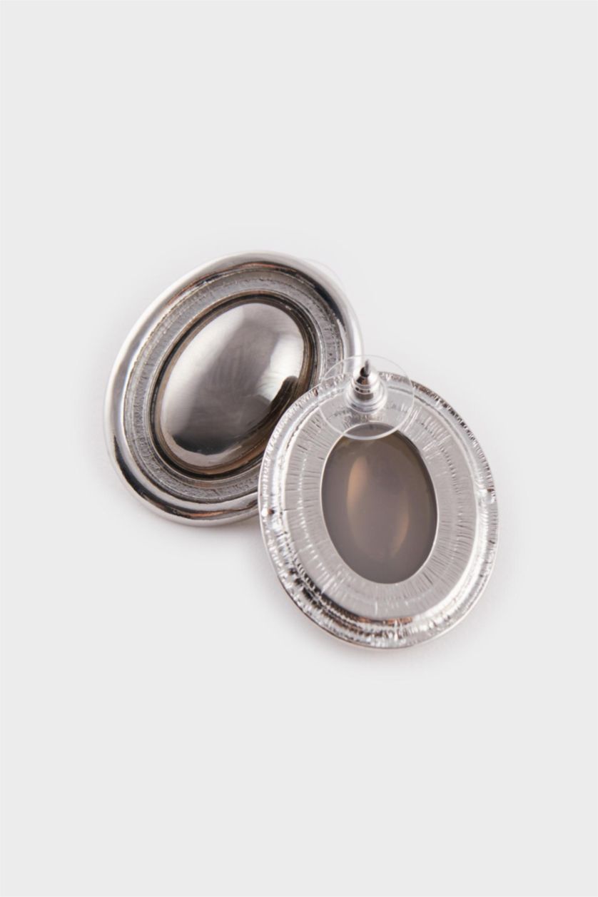 WOMAN GOLD Woman Silver Big Earrings