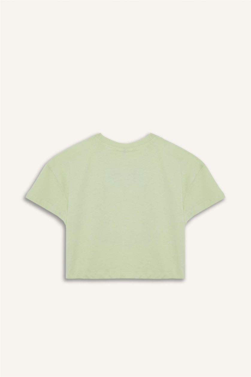 Kız Çocuk - Genç Kız Mint We Bare Bears Bisiklet Yaka Kısa Kollu Tişört Kız Çocuk