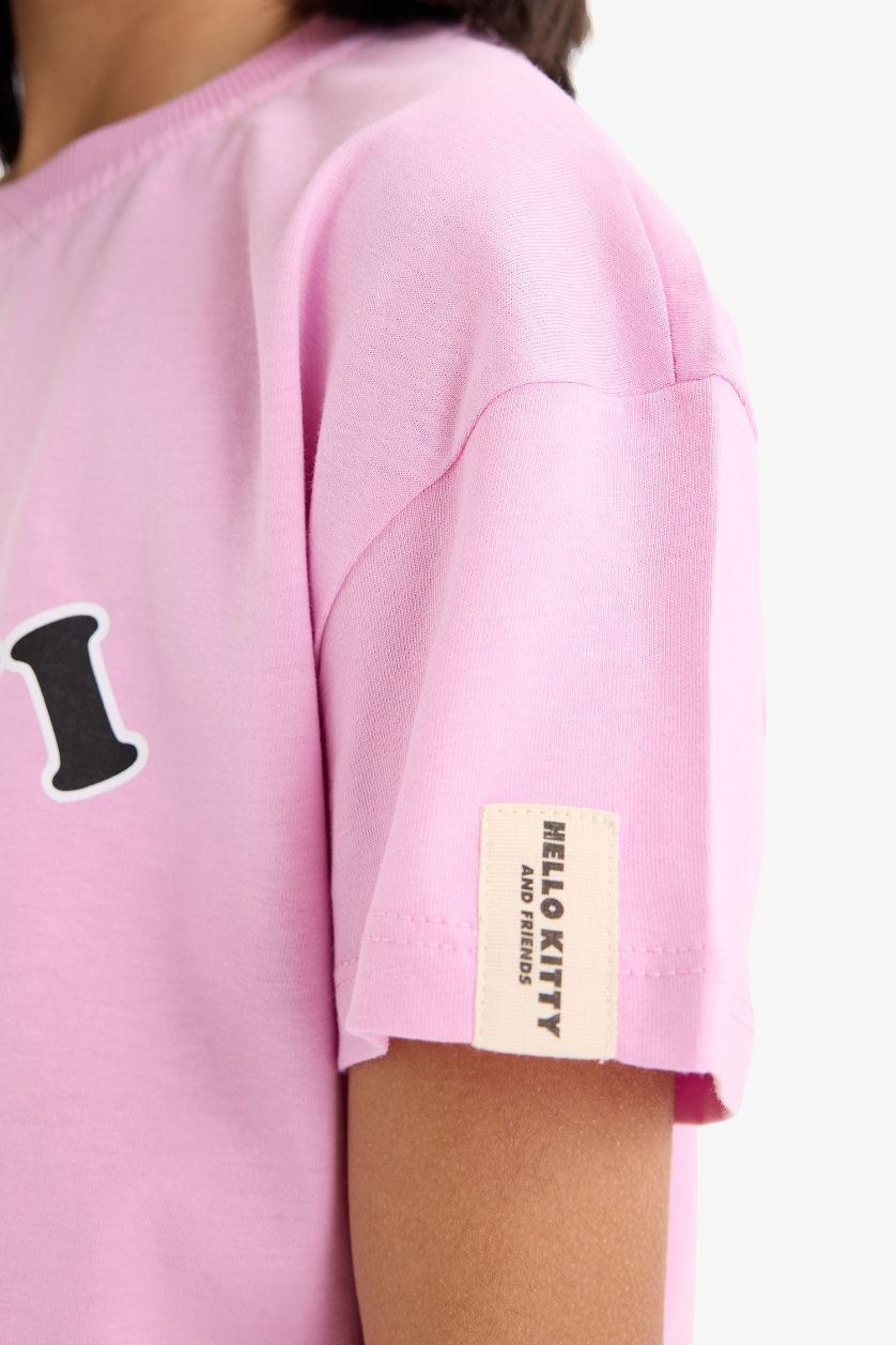 Girls & Teens Pink Girl Crew Neck Short Sleeve T-Shirt