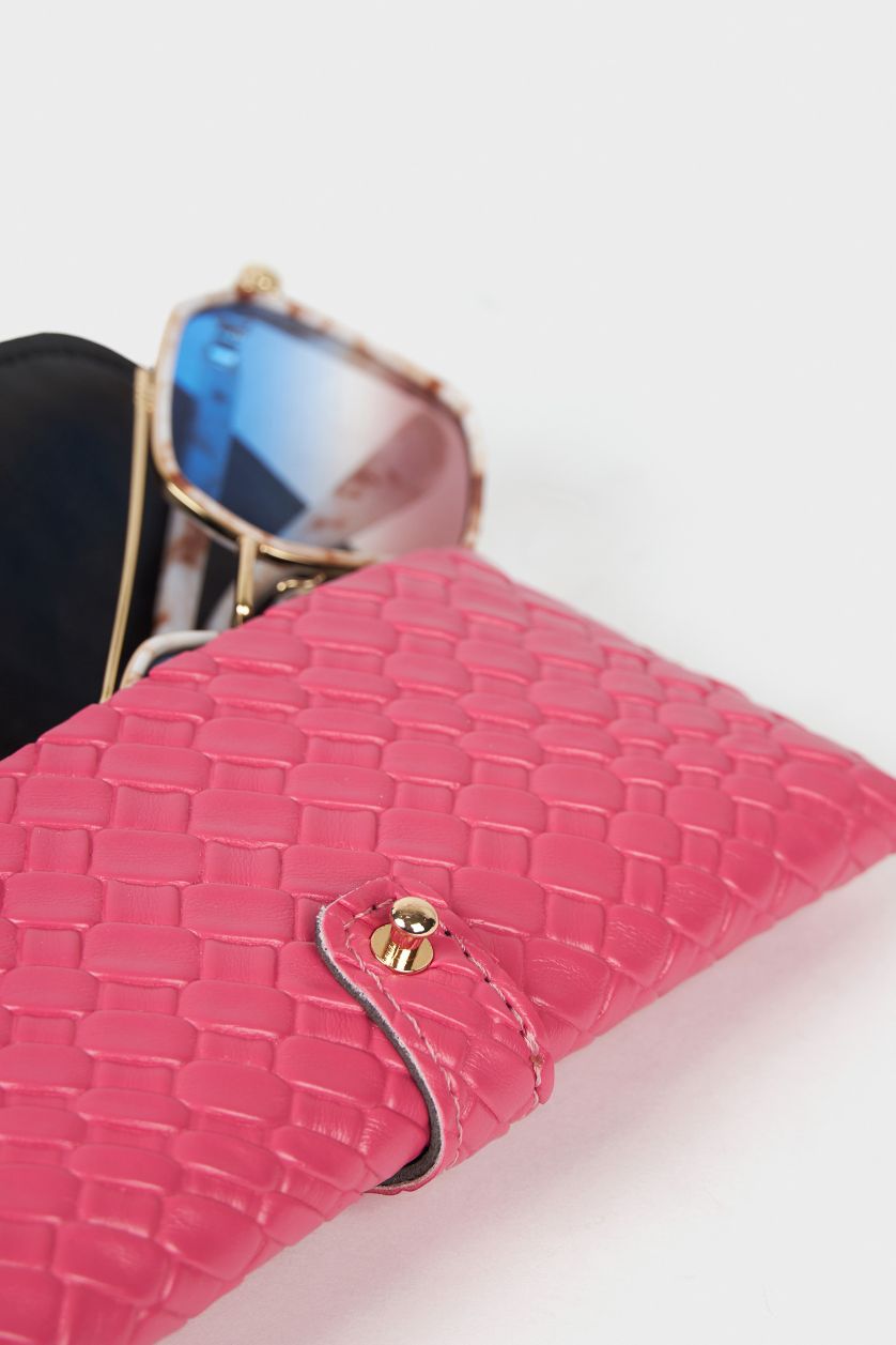 Kadın Fuşya Kadın Güneş Gözlüğü Kılıfı