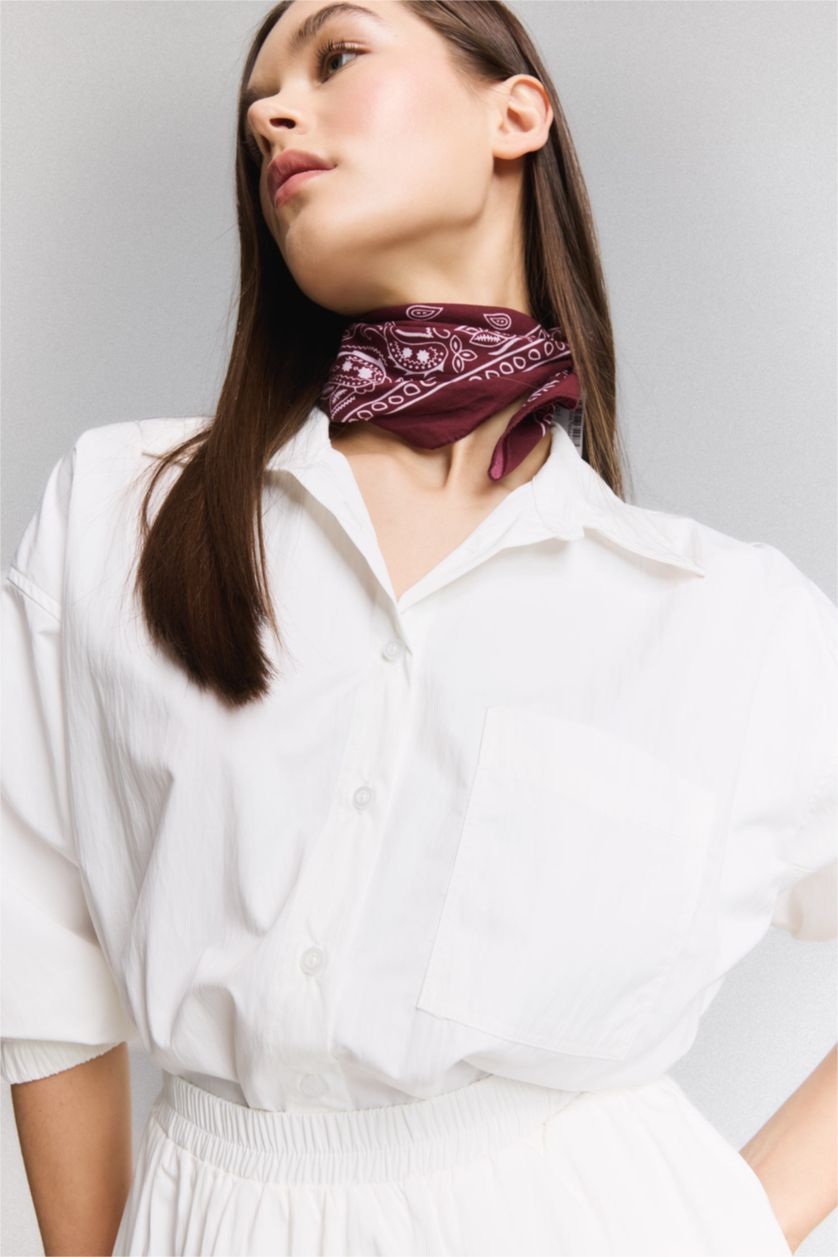 Әйелдерге экру үлкен пішім Ұзын жеңді көйлек