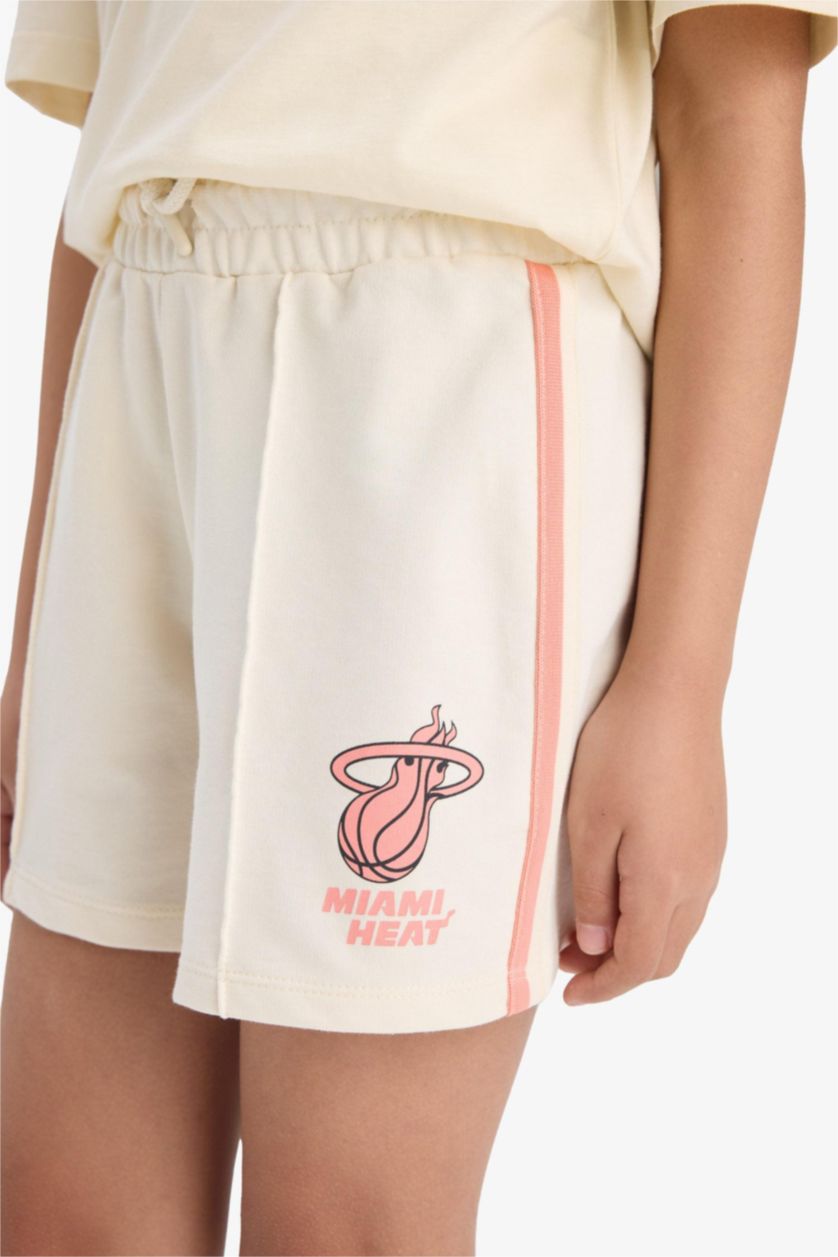 Kız Çocuk - Genç Kız Kum NBA Miami Heat Beli Lastikli Şort Kız Çocuk