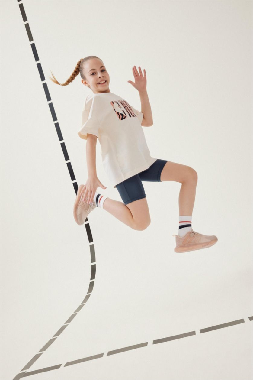 Kız Çocuk - Genç Kız Lacivert Kısa BoyTayt Kız Çocuk