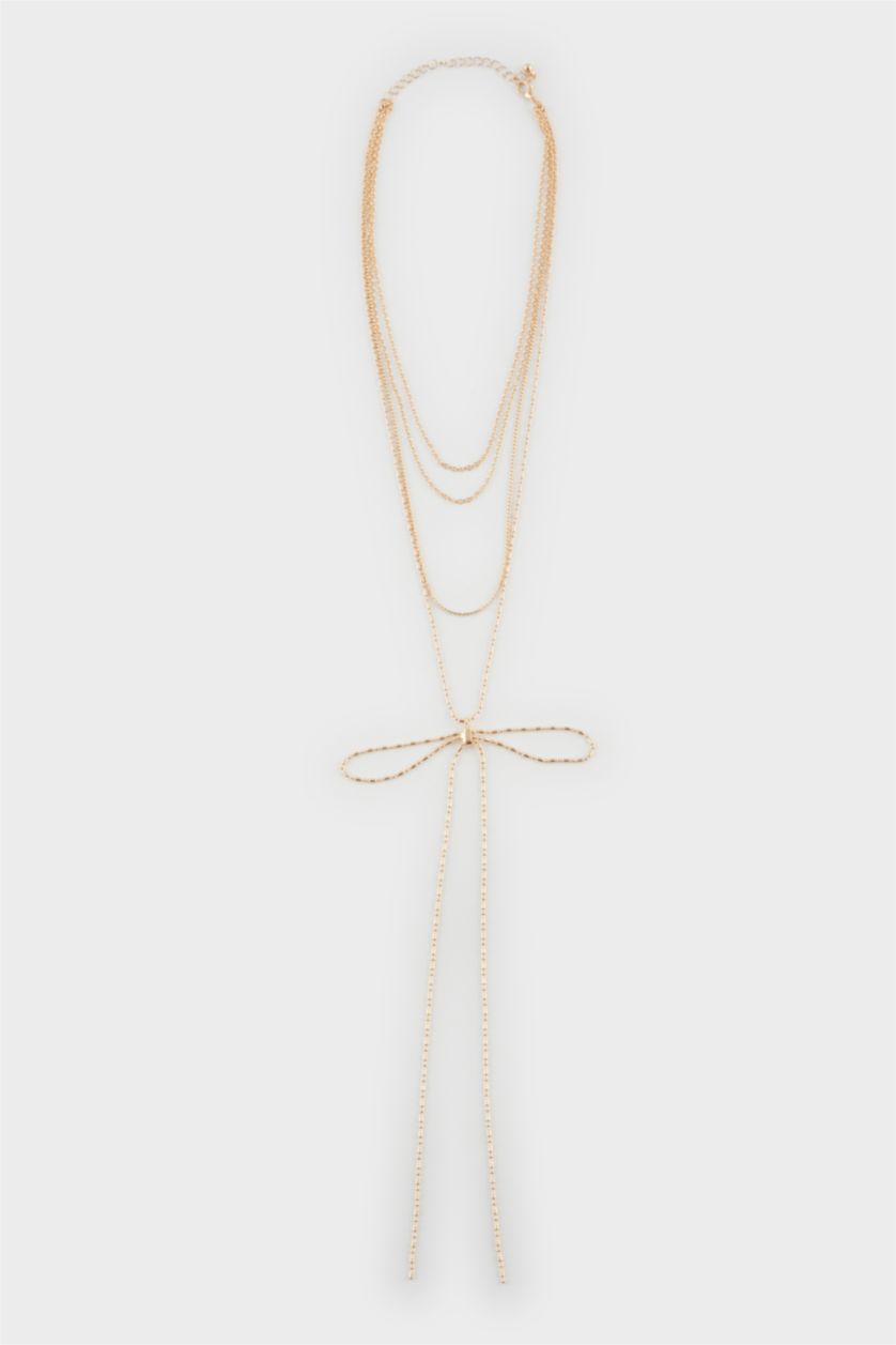 FEMME Altın Lot de 4 Colliers dorés pour femme