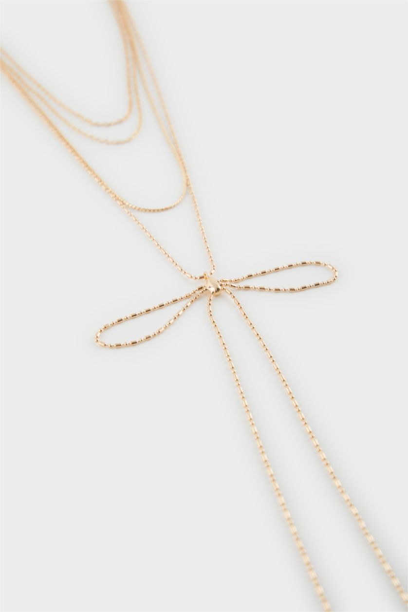 FEMME Altın Lot de 4 Colliers dorés pour femme