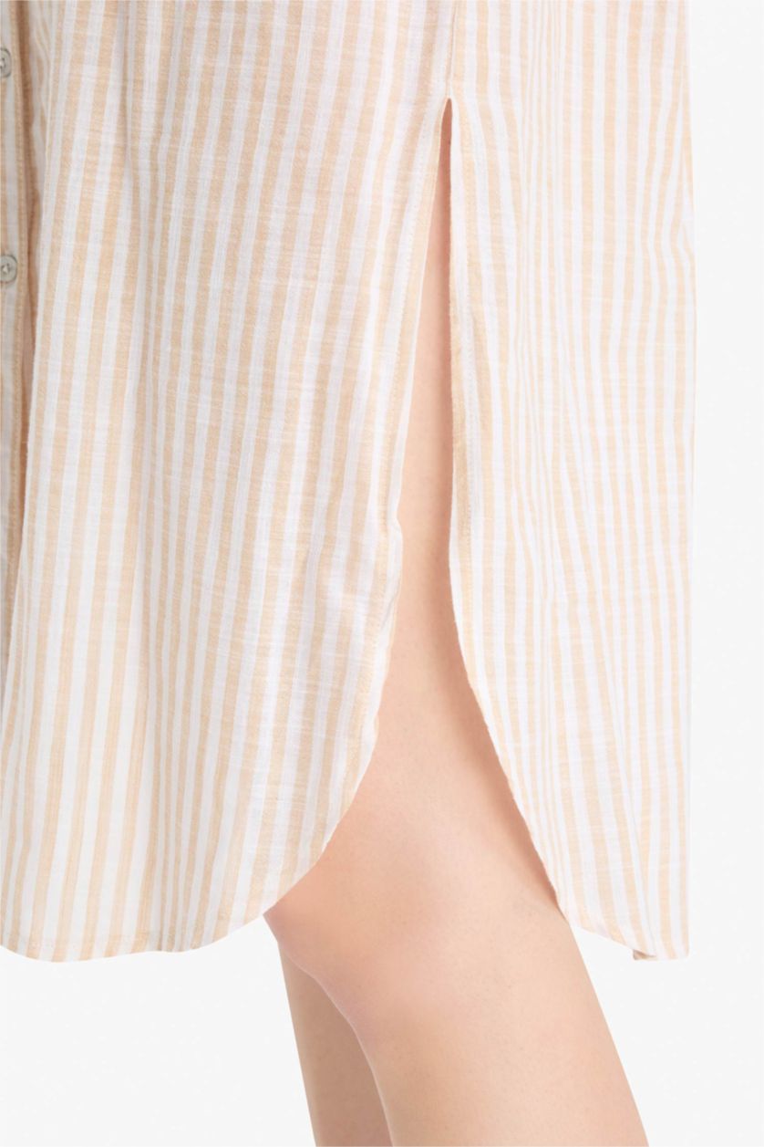 نساء بيج فستان بحر قطن قصة عادية من Fall in Love