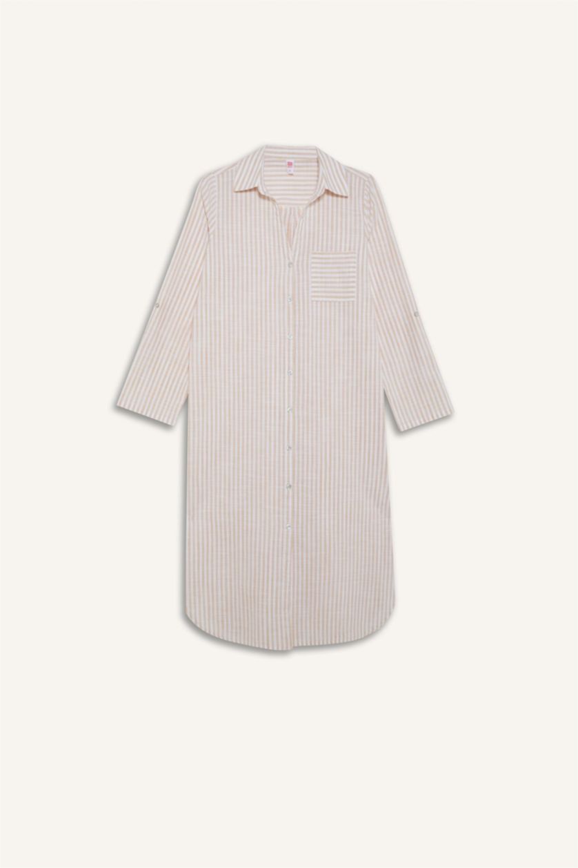 نساء بيج فستان بحر قطن قصة عادية من Fall in Love