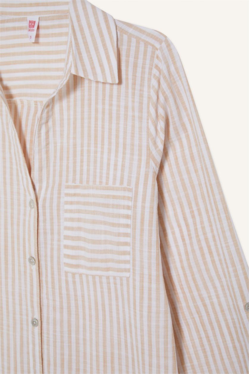 نساء بيج فستان بحر قطن قصة عادية من Fall in Love