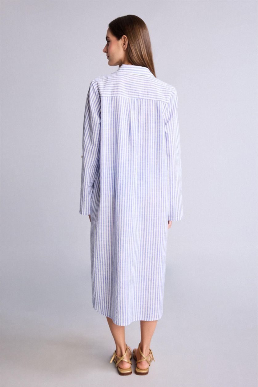 Women Dark Blue Regular Fit Beachwear