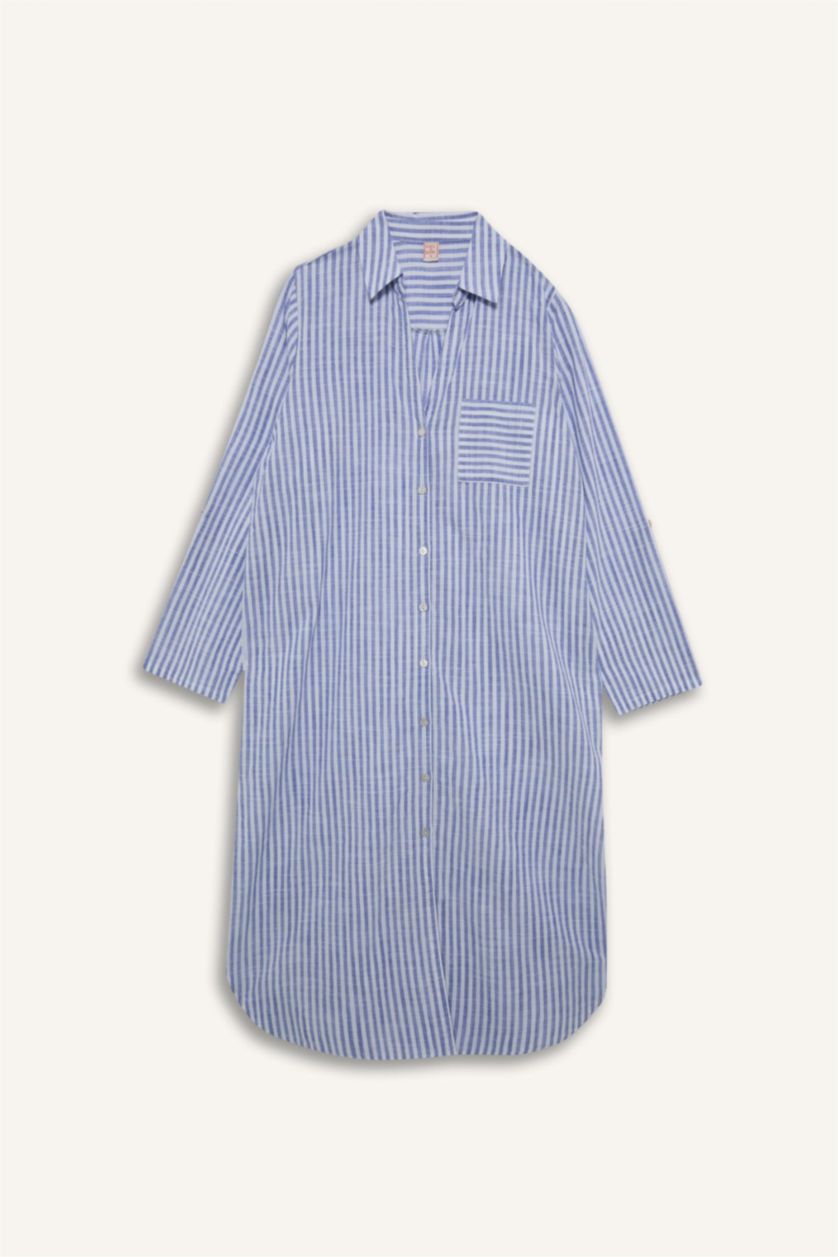 Women Dark Blue Regular Fit Beachwear