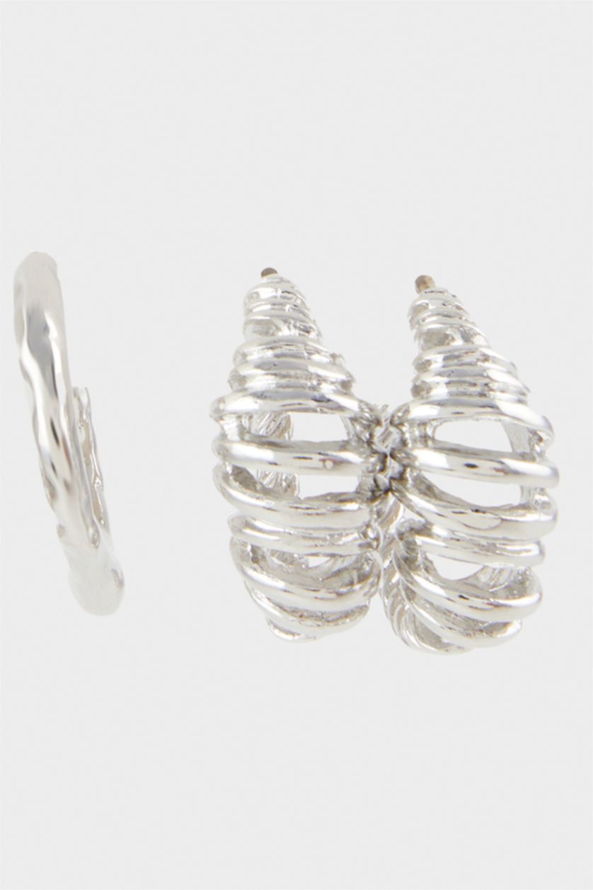 WOMAN SILVER Woman 6 Piece Silver Earrings