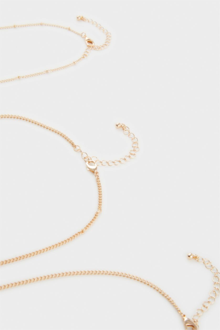 Kadın Altın Kadın 3'lü Gold Kolye