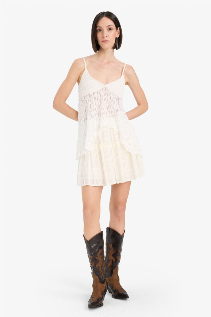 Women Ecru Mini