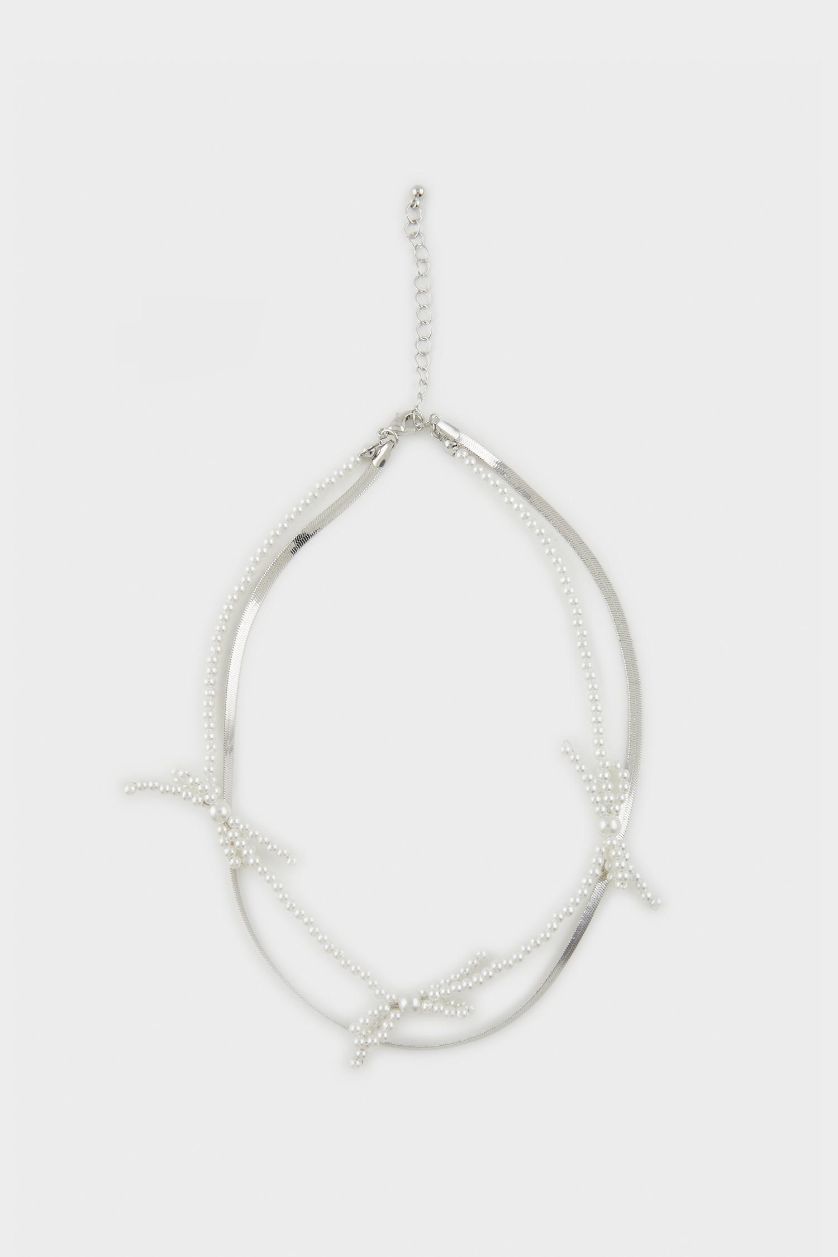 Woman Gümüş Woman Silver Necklace