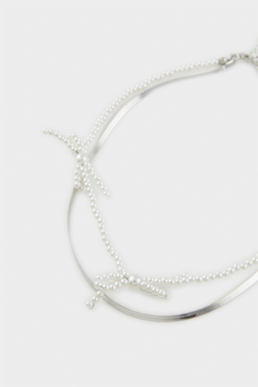 Woman Gümüş Woman Silver Necklace