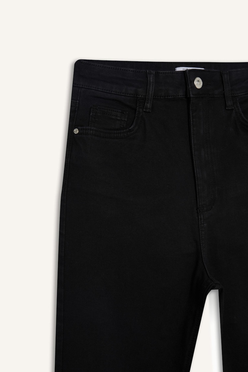 WOMAN Black Mia Normal Waist Bell-bottom Long Jeans