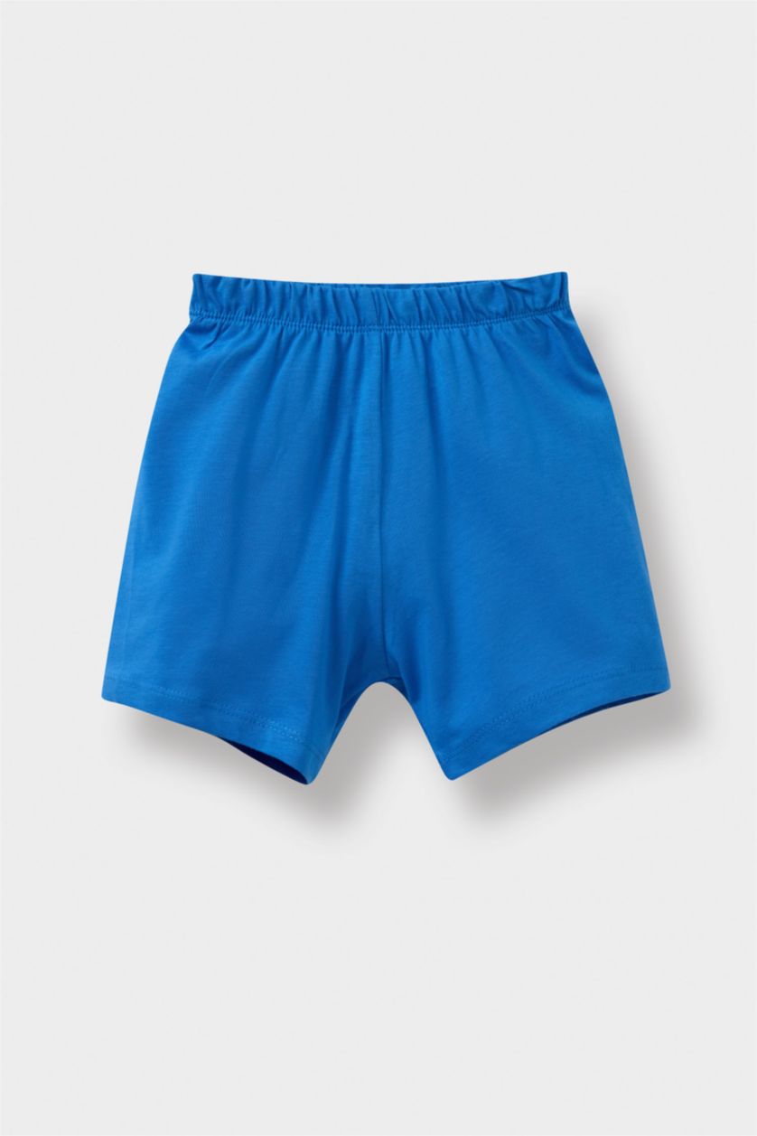 Baby Boy Light Royal Baby Boy Printed 2 Piece Set T-Shirt Shorts