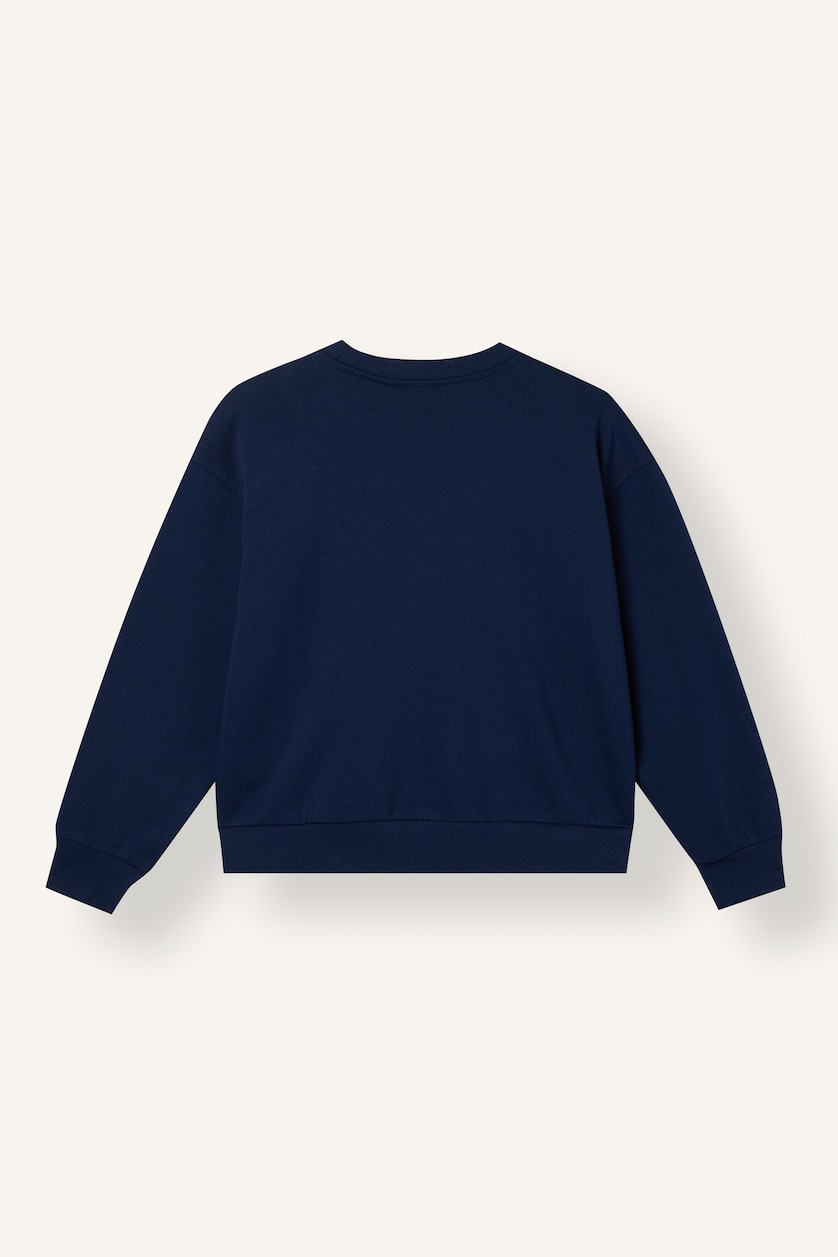 Girls & Teens NAVY Girl Relaxed Fit Navy Crew Neck Sweatshirt