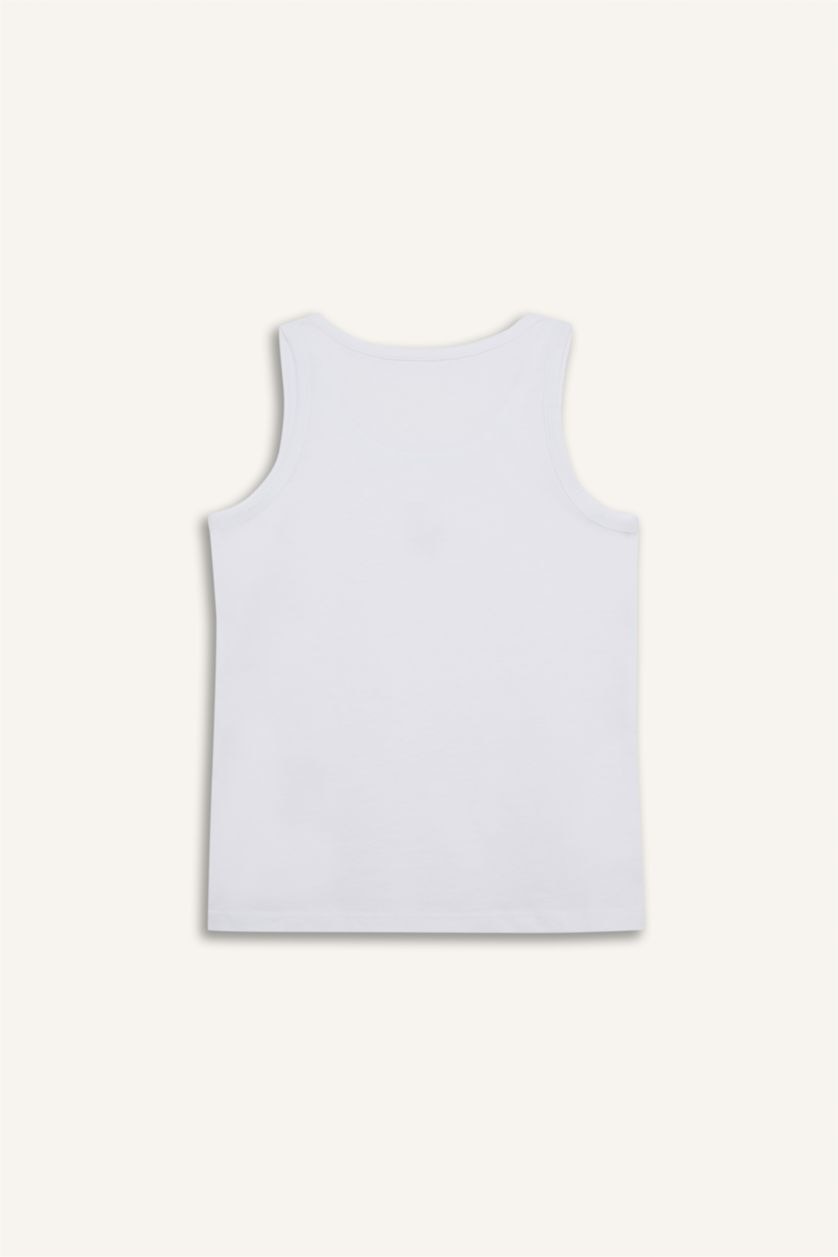 Boys & Teens White Boy Printed 2 Piece Undershirts