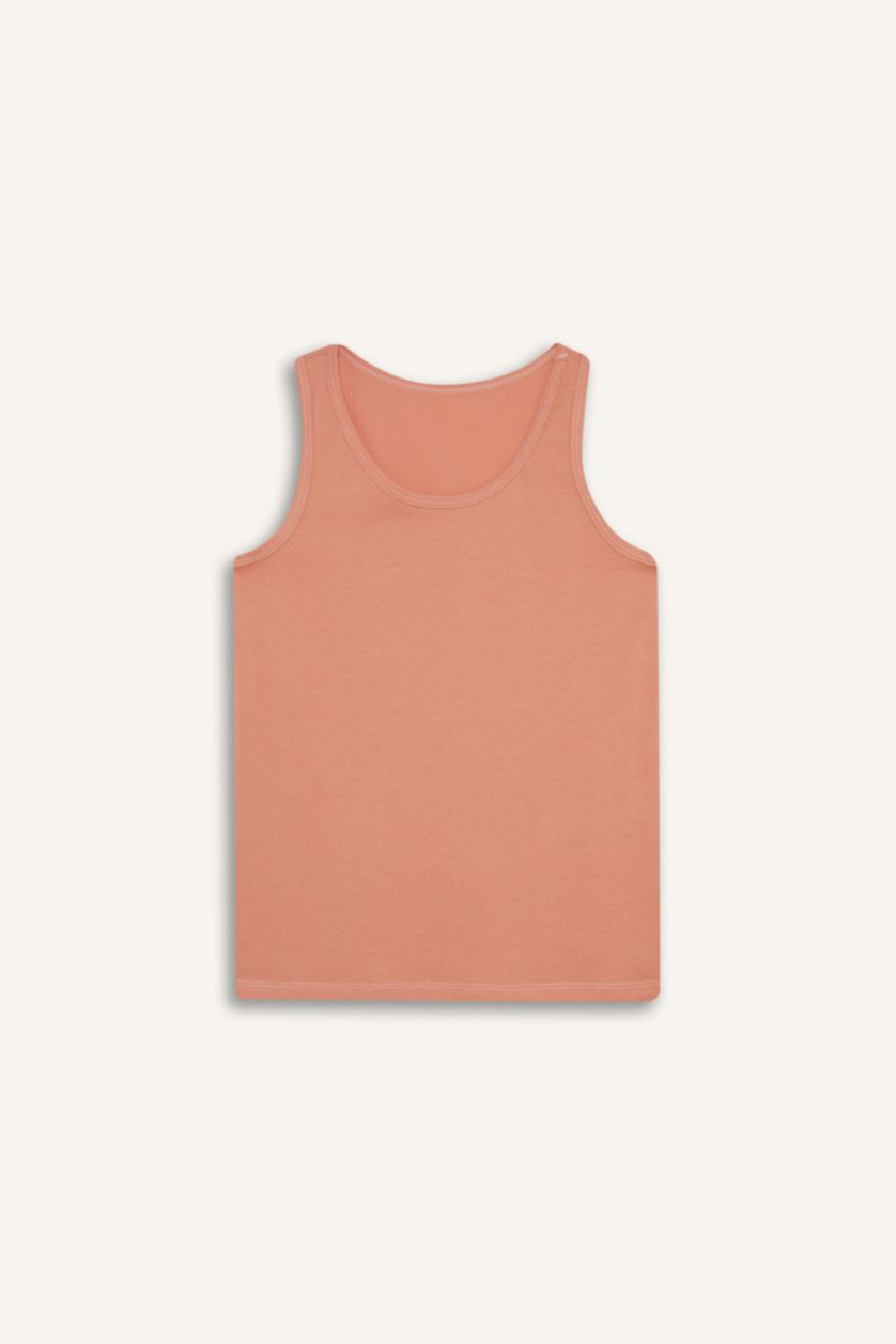 Erkek Çocuk - Genç Erkek Beyaz Desenli 2'li Atlet Erkek Çocuk