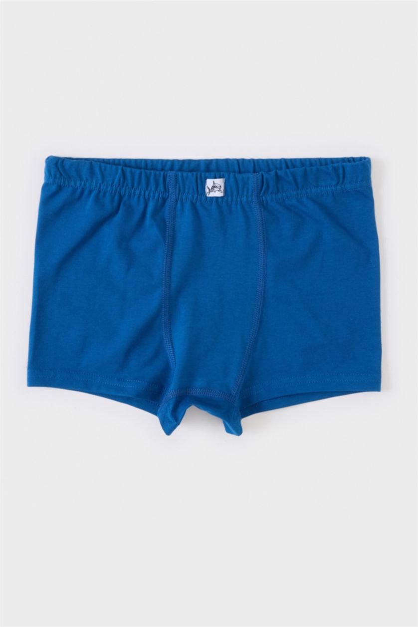 Erkek Çocuk - Genç Erkek Koyu Mavi Erkek Çocuk Hayvan Desenli 3'lü Boxer