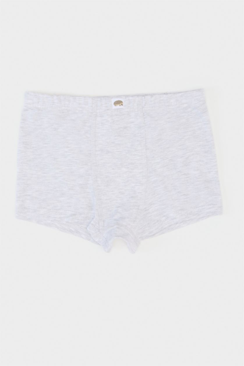 Erkek Çocuk - Genç Erkek Beyaz Desenli 3'lü Boxer Erkek Çocuk