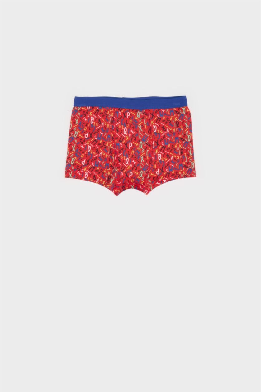 Erkek Çocuk - Genç Erkek Lacivert Erkek Çocuk Desenli 3'lü Boxer