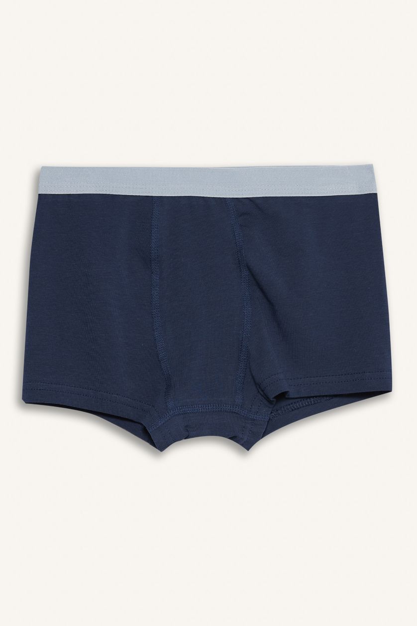 Erkek Çocuk - Genç Erkek Beyaz Erkek Çocuk Desenli 3'lü Boxer