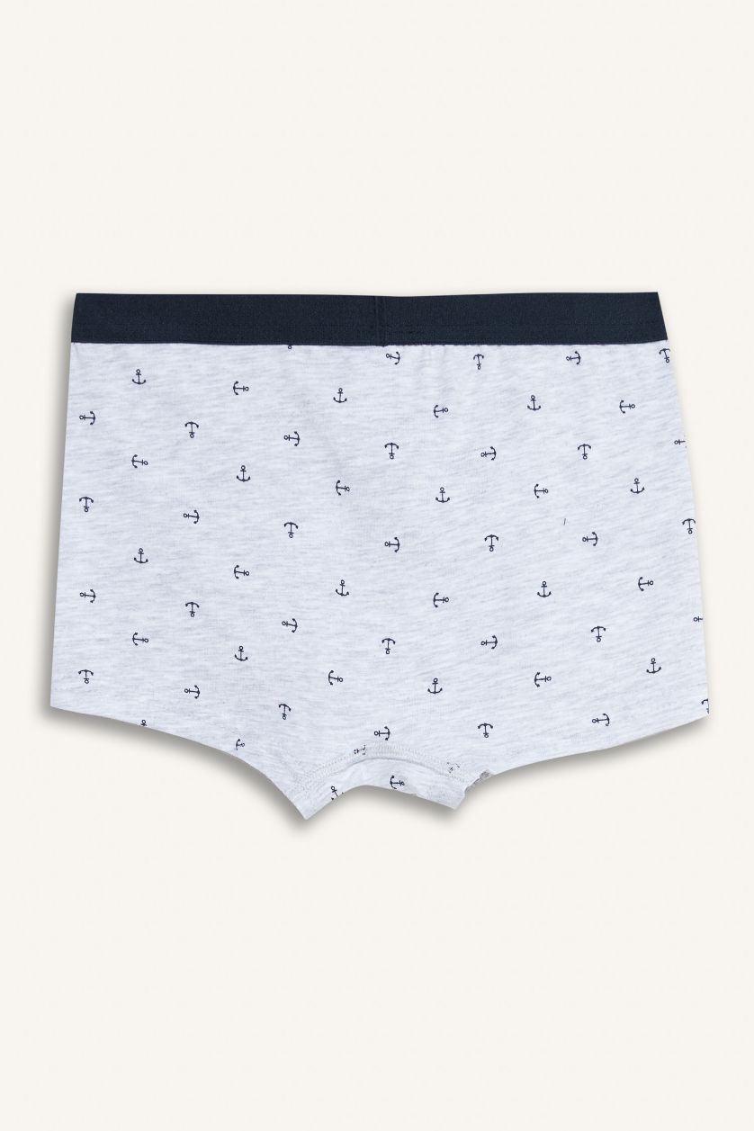 Erkek Çocuk - Genç Erkek Beyaz Erkek Çocuk Desenli 3'lü Boxer