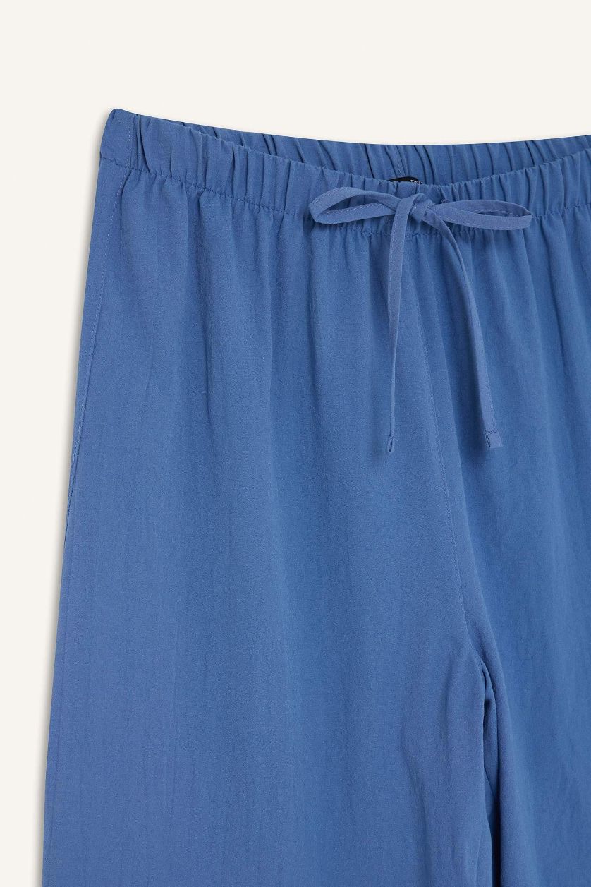 نساء أزرق بنطرون برجل واسع ايروبين وايد ليج