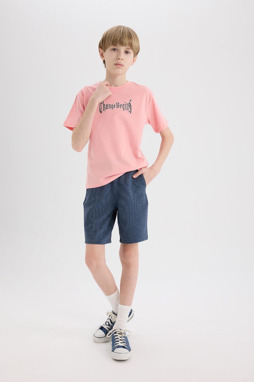 Boys & Teens Indigo Melange Boy Shorts